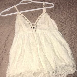 lacey sleeveless top